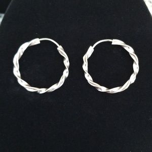 Silver Hoop Earrings